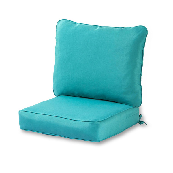 Greendale Deep Seat Outdoor Furniture Chair Cushion Set Teal Open Box Wish Greendale Deep Seat Outdoor Furniture, Teal Cushions For Outdoor Furniture