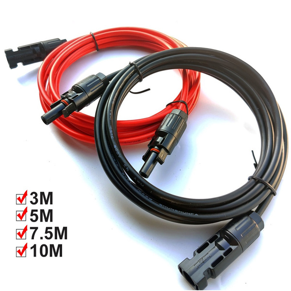 Solar Extension Cable Cord With Solar Panel Connectors - 3M/5M/7.5M/10M ...