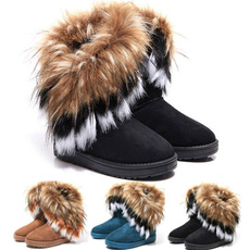 ankle boots, boots for women, fur, Winter