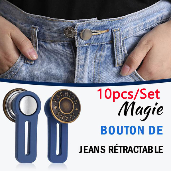 10pcs/Set Retractable Jeans Button Button Waist Extender Waistband ...