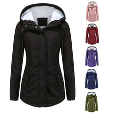 Casual Jackets, hooded, Cotton, Winter