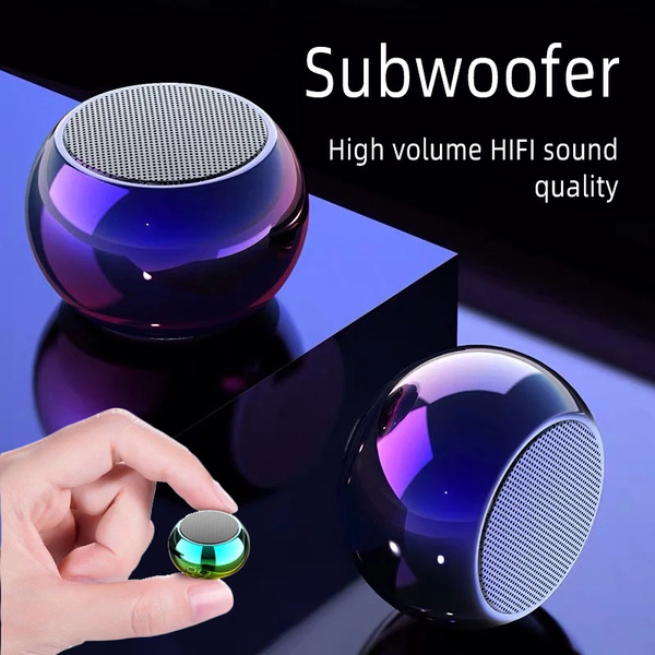 Large round sales bluetooth speaker