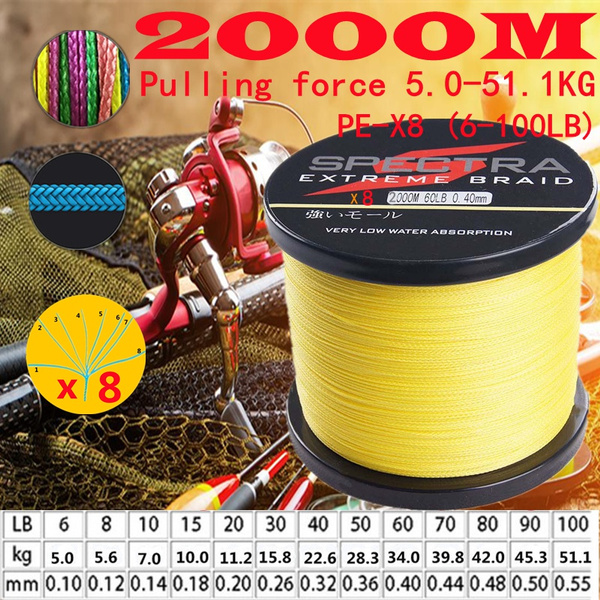 Ultralong(Rally 5.051.1kg) strong pull Japanese fishing line 500M 1000M 2000M PE 8 braided