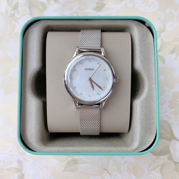 Fossil Laney Glittery Watch Fossil Laney Rose Gold Stainless Steel Women main image 3