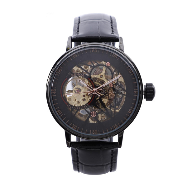 genoa skeleton watch