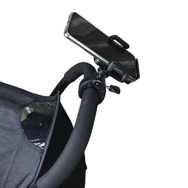 Pram mobile phone outlet holder