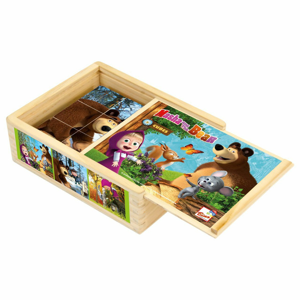 Bino Masha and the bear - cubes 12 pcs | Wish