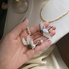 brooches, Pins, Brooch Pin, cranebrooch