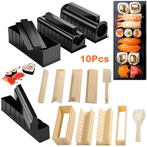 DIY Sushi Making Kit with Complete Sushi Set,Plastic Sushi Maker
