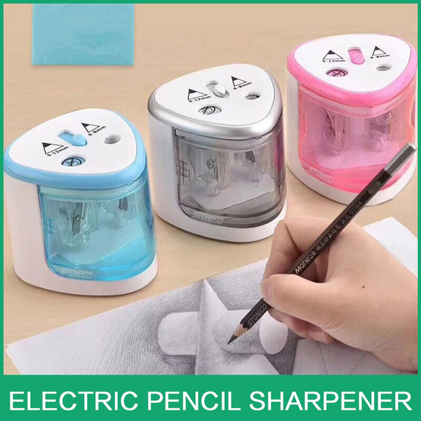 New Automatic Pencil Sharpener Two-Hole Stationery Home Office School Supplies 