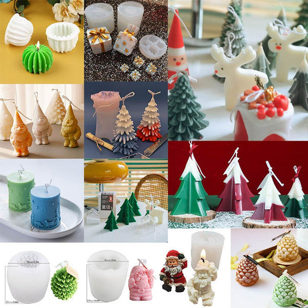 3D Rose Bud Silicone Candle Soap Mould | DIY Handmade Soy Wax Candles Mold | Chocolate Resin Ice Baking Decoration Moulds | Floral Molds