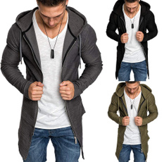 Casual Jackets, Fashion, Hoodies, Pure Color