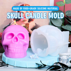 skullcandlemold, skull, Silicone, Halloween