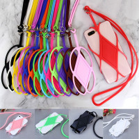 Silicone Lanyard Case Cover Holder Sling Necklace Wrist Strap for Cell ...