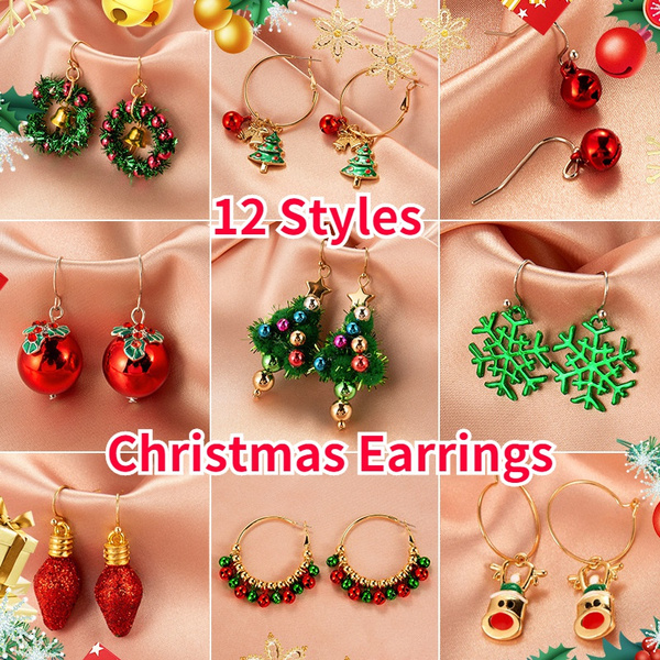 Cute christmas store earrings