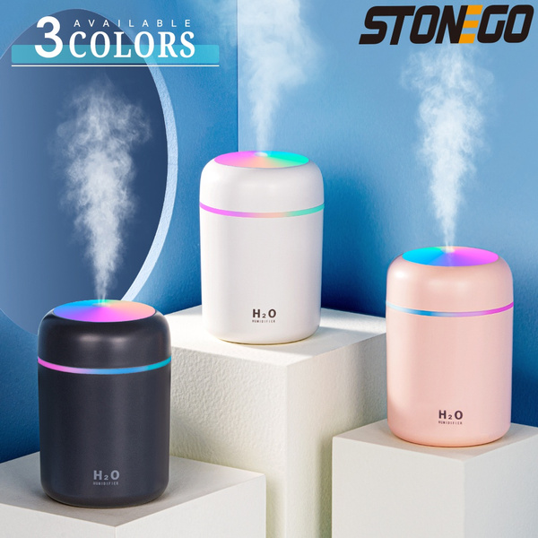 300ml Ultraschall Luftbefeuchter Aroma Diffusor mit LED-Licht Humidifier USB 