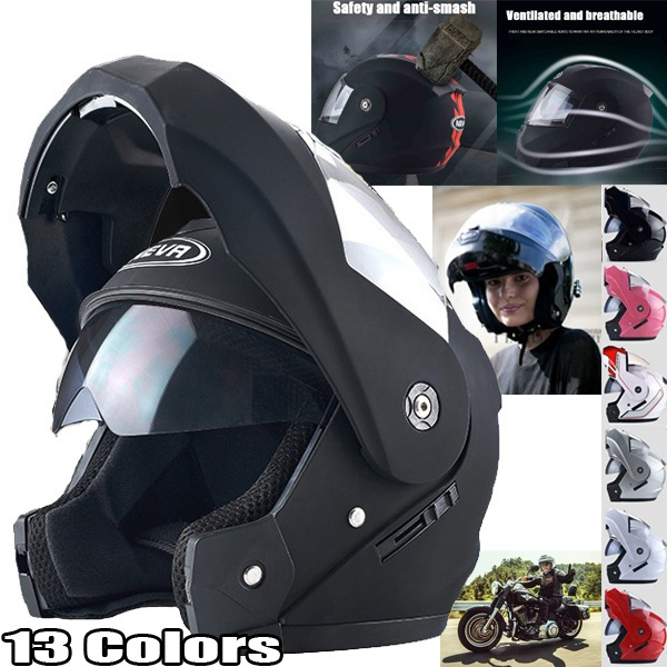 2021 New Breathable Motorcycle Racing Helmet Duallens Offroad