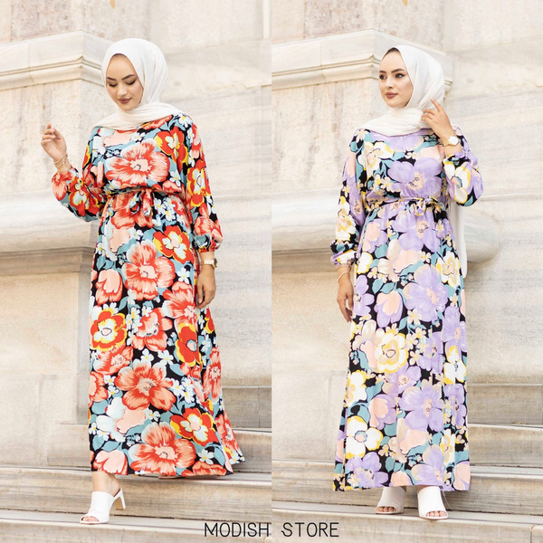 Floral hotsell dress hijab