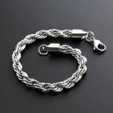 Charm Bracelet, Sterling, Sterling Silver Jewelry, mensdomineeringbracelet