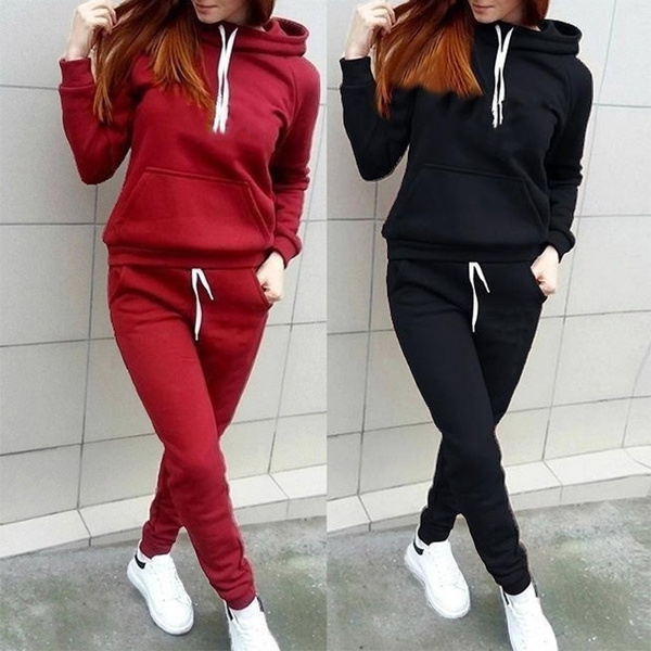 Autumn And Winter Womens Tracksuits Fashion Sets Outfits Jogging Suits Sports  Wear Fashion Hoodie Set Trending Track suits Hoodie+Sweatpants 2 pcs