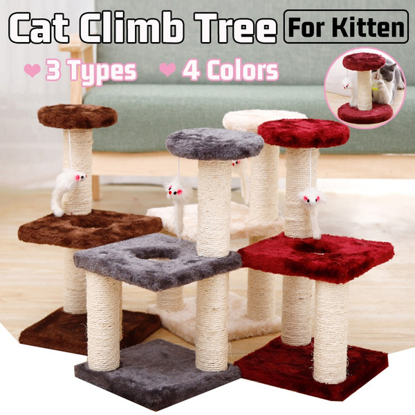 2021 NEW Cat Climb Tree Tower with Scratching Post Cat Scratching Wood ...