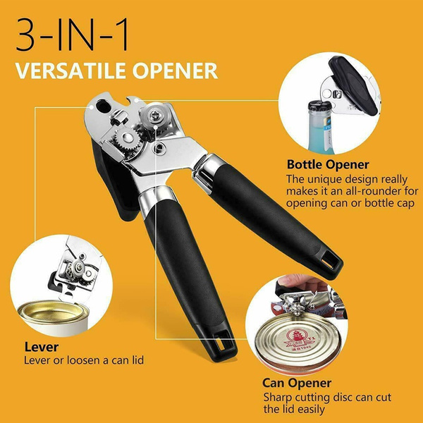 Can Opener, Kitchen Stainless Steel Heavy Duty Can Opener