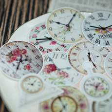 flowerclocksticker, Flowers, Scrapbooking, Clock