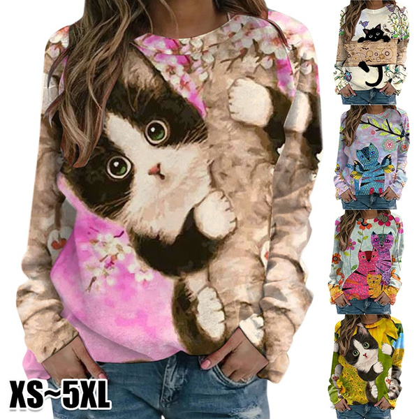 Haut Denim & Company Imprimé Animalier - Taille L - Manches 3/4 - Col Cowl - Occasion