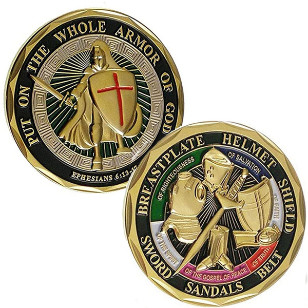 Armor of God Coin Commemorative Collector Challenge Coins | Wish