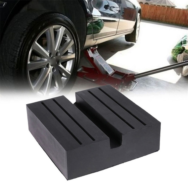 Car Lift Jack Stand Rubber Pads Square Universal Slotted Frame Rail