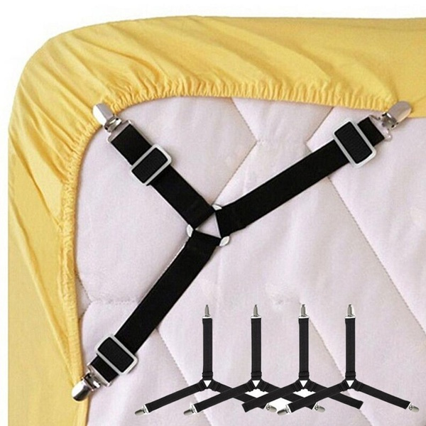 4PCS Bed Sheet Holder Mattress Corner Gripper Bedsheet Clips