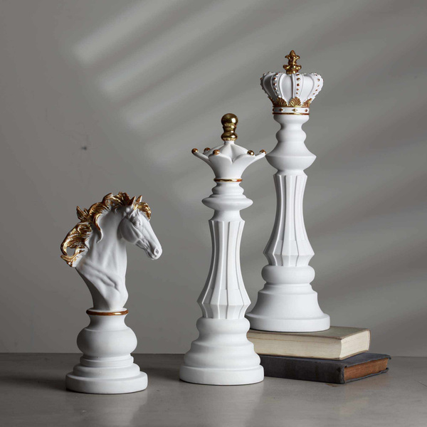 Giant Ornamental Chess Pieces King - Queen - Knight