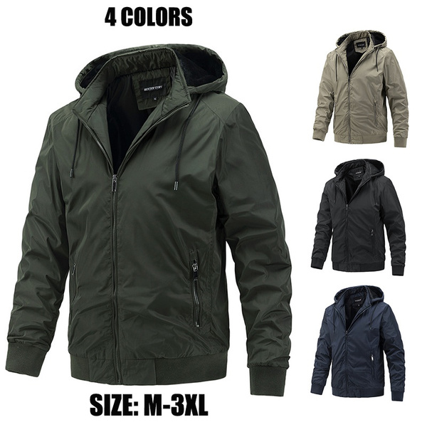 Men's spring and autumn detachable hooded jacket casual sports thin