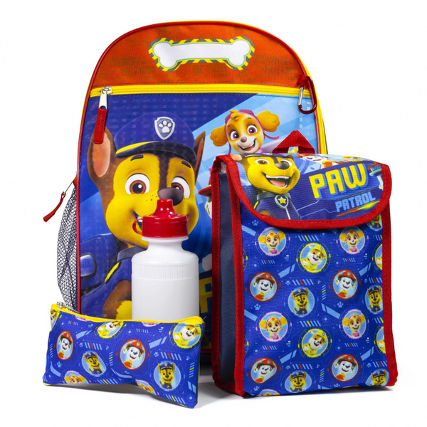 Paw Patrol 16 Inch Kids Backpack Set Lunch Bag Water Bottle Pencil Case ...