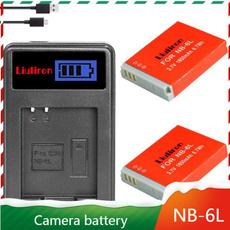 camerabattery, nb6lhbattery1800mah, usb, nb6lhcannon