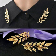 golden, leaf, Jewelry, Pins
