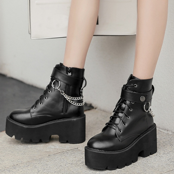 punk style ankle boots