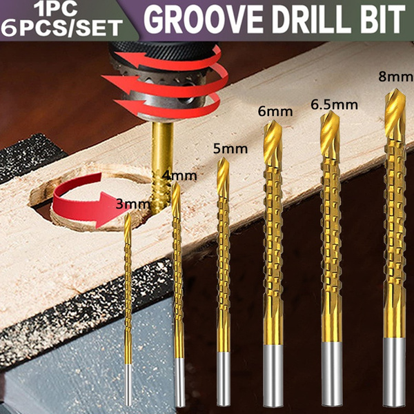 6pcs/1pc cobalt bit set screw metric composite tap bit tap twist bit