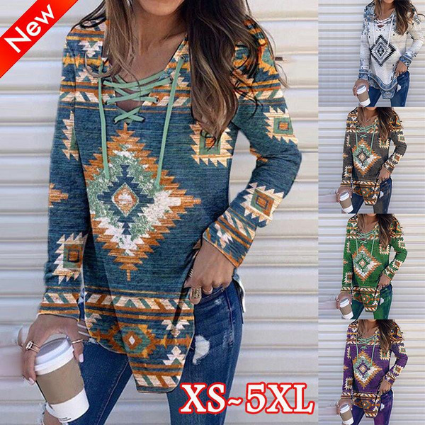 plus size aztec pullover