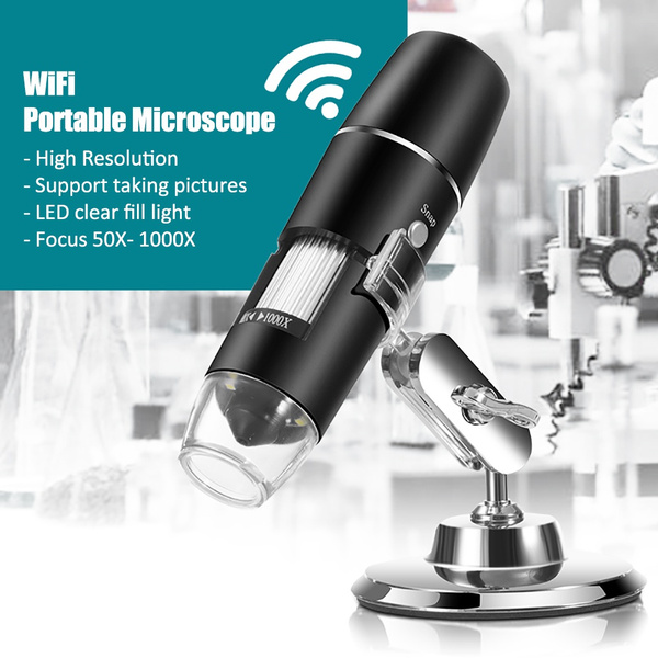50X-1000X USB Microscope Wifi Digital Microscope Magnifier Camera 8LED ...