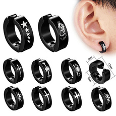 Steel, earclipforwomen, Jewelry, titanium