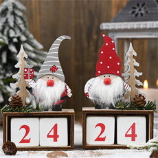 decoration, Christmas, Wooden, Santa Claus