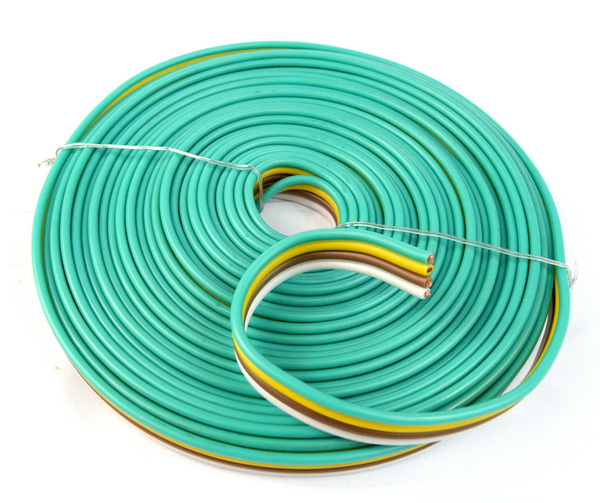 14 Gauge AWG 25 Feet Flat Trailer Light Cable Wiring Harness 4 Wire Wish