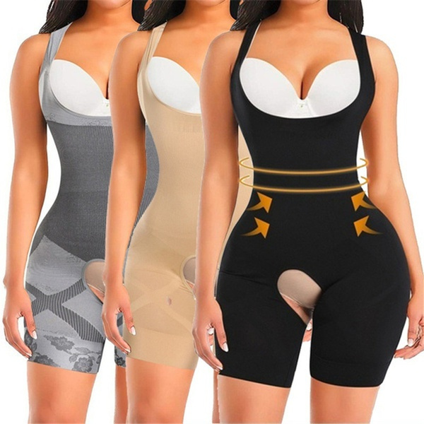 Fajas Waist Trainer for Women Shapewear Bodysuit Tummy Control One Piece Body  Shaper Slimming Booty Lifter Underwear Seamless Mid Thigh Slimmer