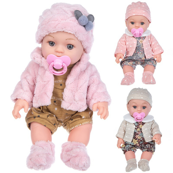 30CM Bebe Re-born Dolls Realistic Newborn Baby Doll Soft Full Body ...