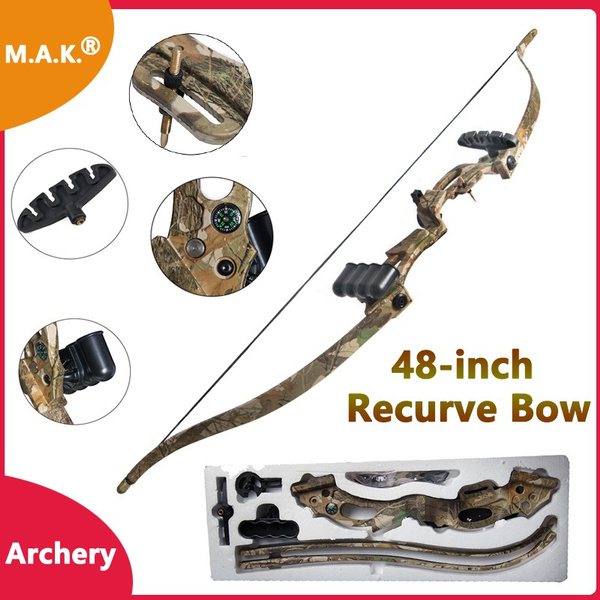 48inch Archery Recurve Bow Shooting Game Camouflage Target Shooting