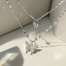 butterfly, clavicle  chain, diamondchain, Chain