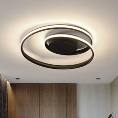 black, ledceilinglight, living room, modernceilinglamp