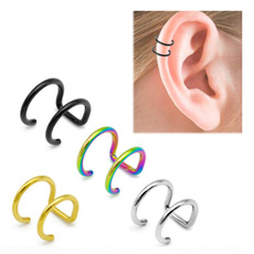 Steel, earrings jewelry, ushaped, Stainless Steel