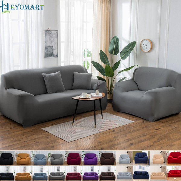 Spandex Elastic STRETCH SOFA COVERS Slipcover Protector Settee 1/2/3/4 Seater 